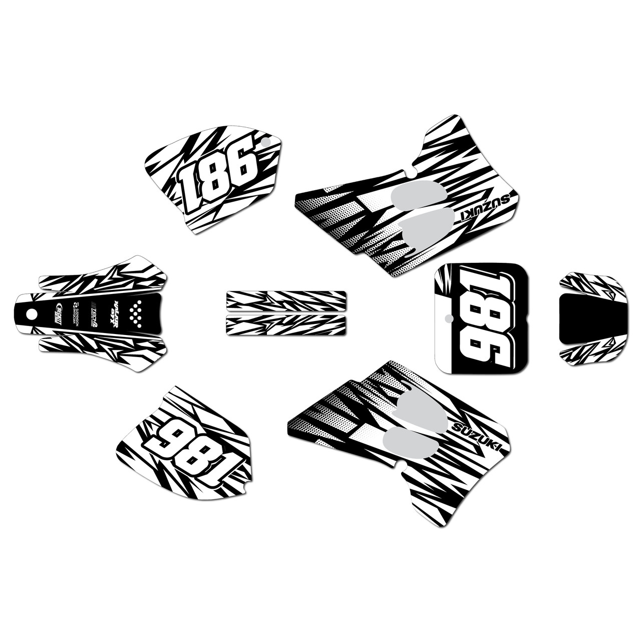 Suzuki RM125 Graphics Kit (1993-1995) Twitch | KalairGFX