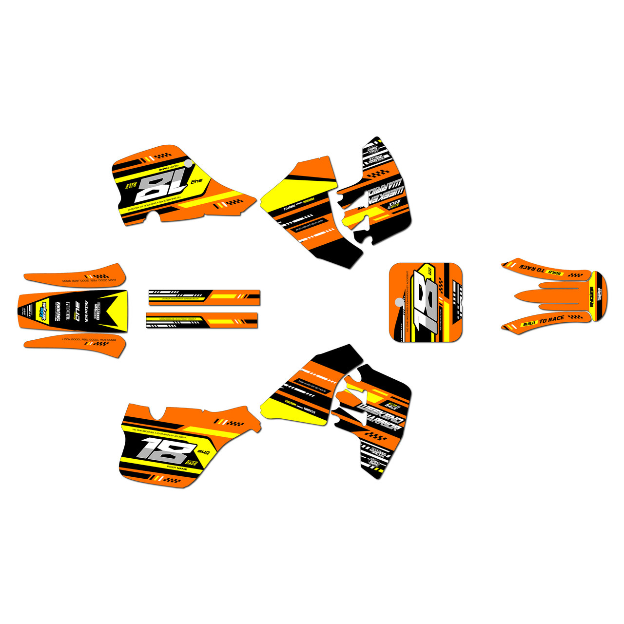 Suzuki RM125 Graphics Kit (1989-1992) Warrior | KalairGFX