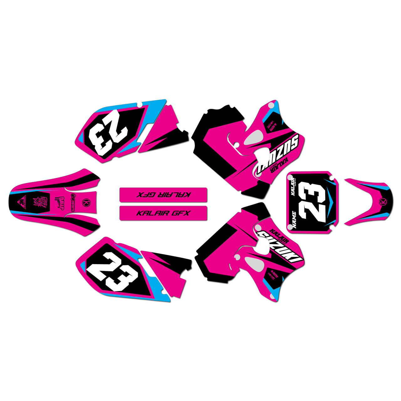 Suzuki RM250 Graphics Kit (1996-1998) Instinct | KalairGFX