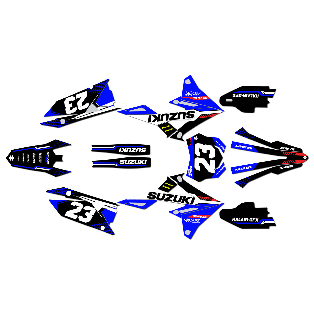 Suzuki RMZ450 Graphics Kit (2018-2026) Viper | KalairGFX