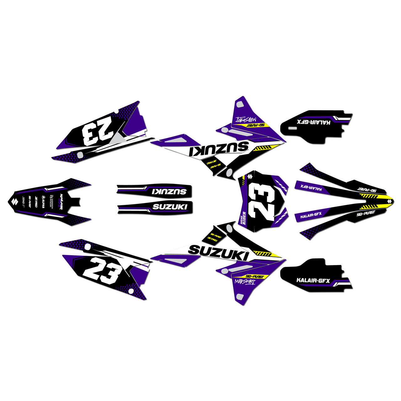 Suzuki RMZ450 Graphics Kit (2018-2026) Viper | KalairGFX