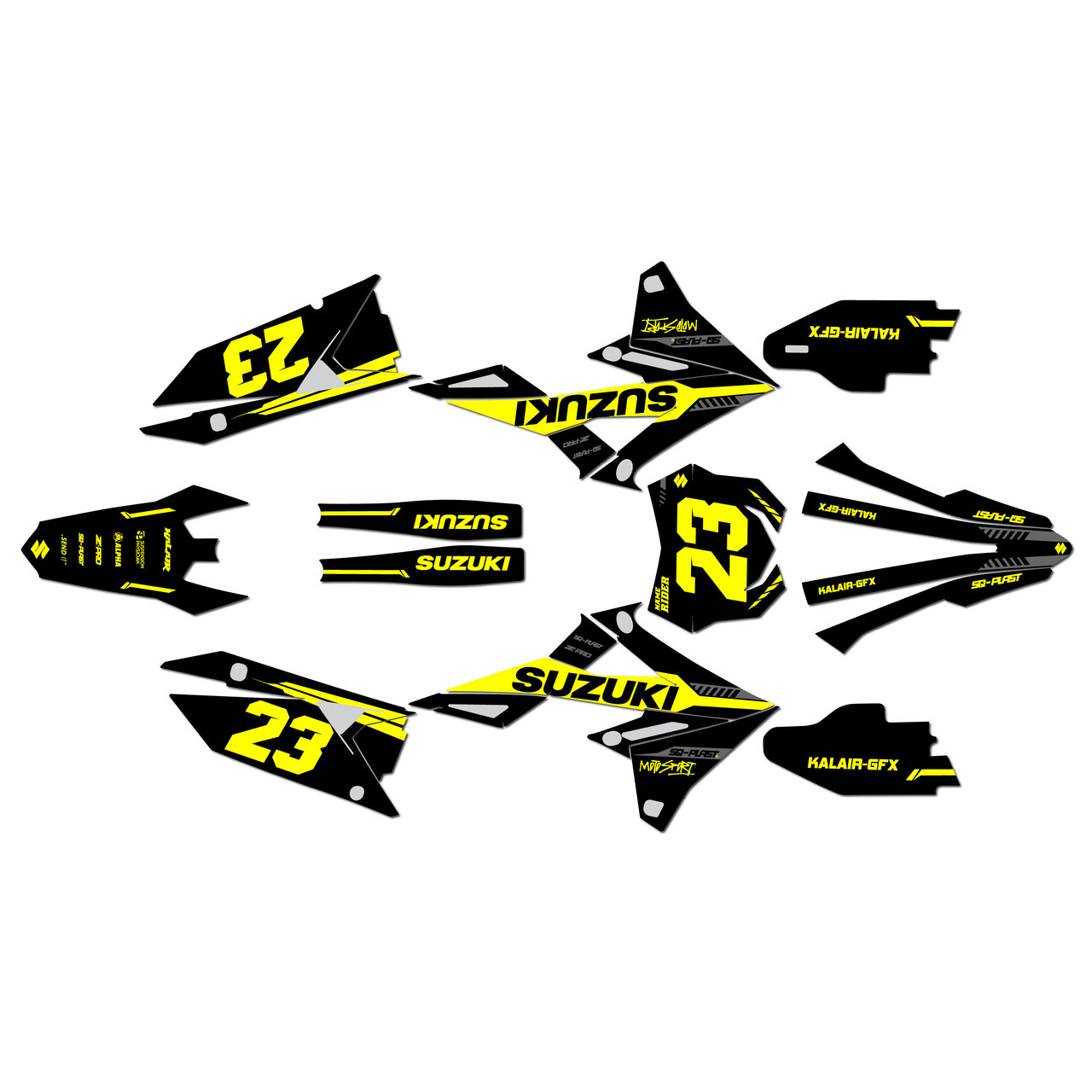 Suzuki RMZ450 Graphics Kit (2018-2026) Viper | KalairGFX