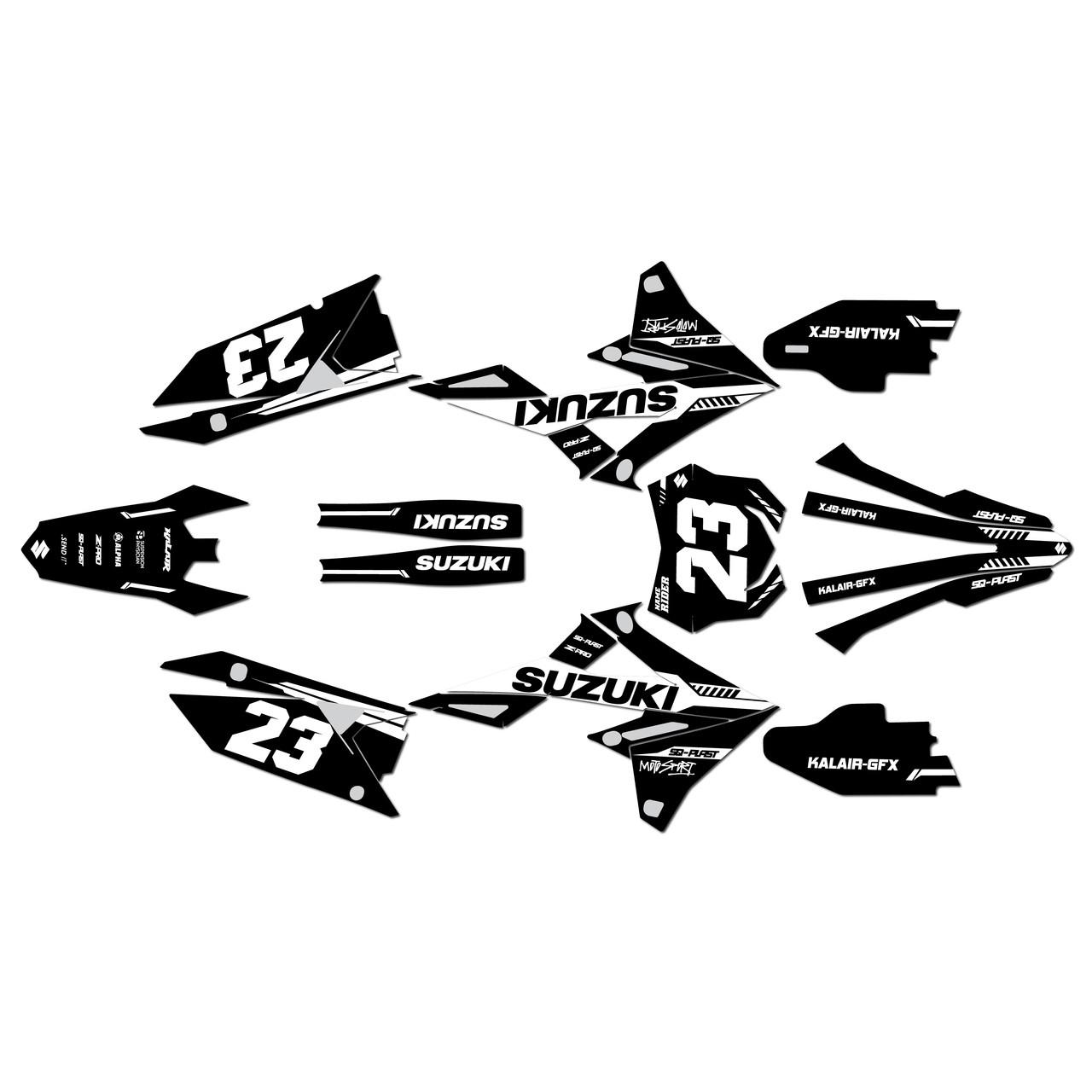 Suzuki RMZ450 Graphics Kit (2018-2026) Viper | KalairGFX