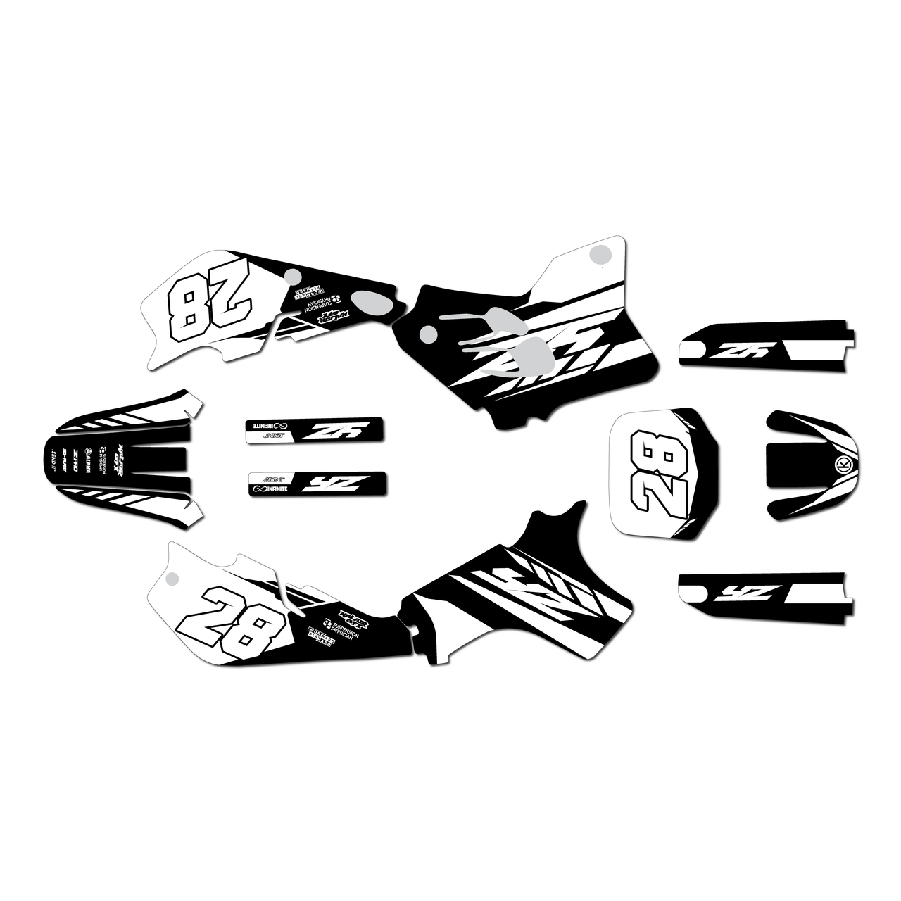 Yamaha YZ80 Graphics Kit (1993-2001) Factory | KalairGFX