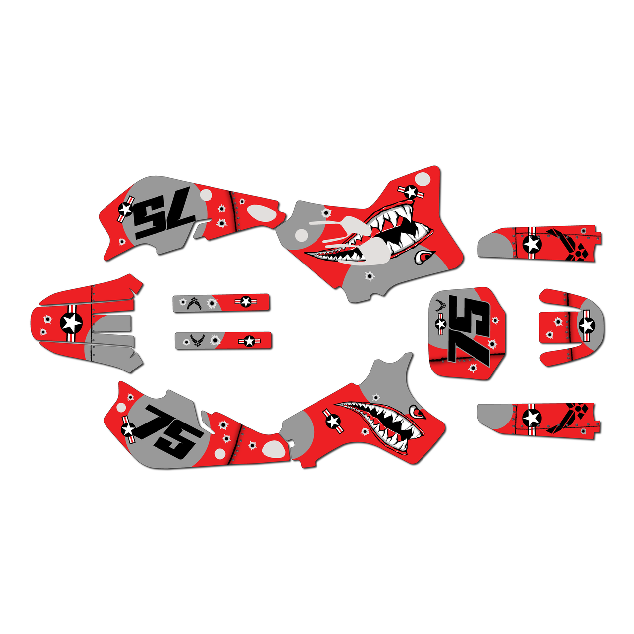 Yamaha YZ80 Graphics Kit (1993-2001) Predator | KalairGFX