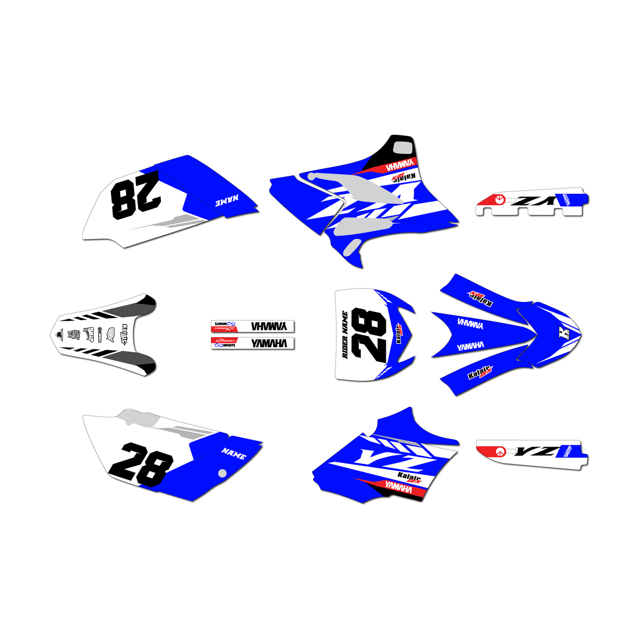 Yamaha YZ85 Graphics Kit (2015-2018) Factory | KalairGFX