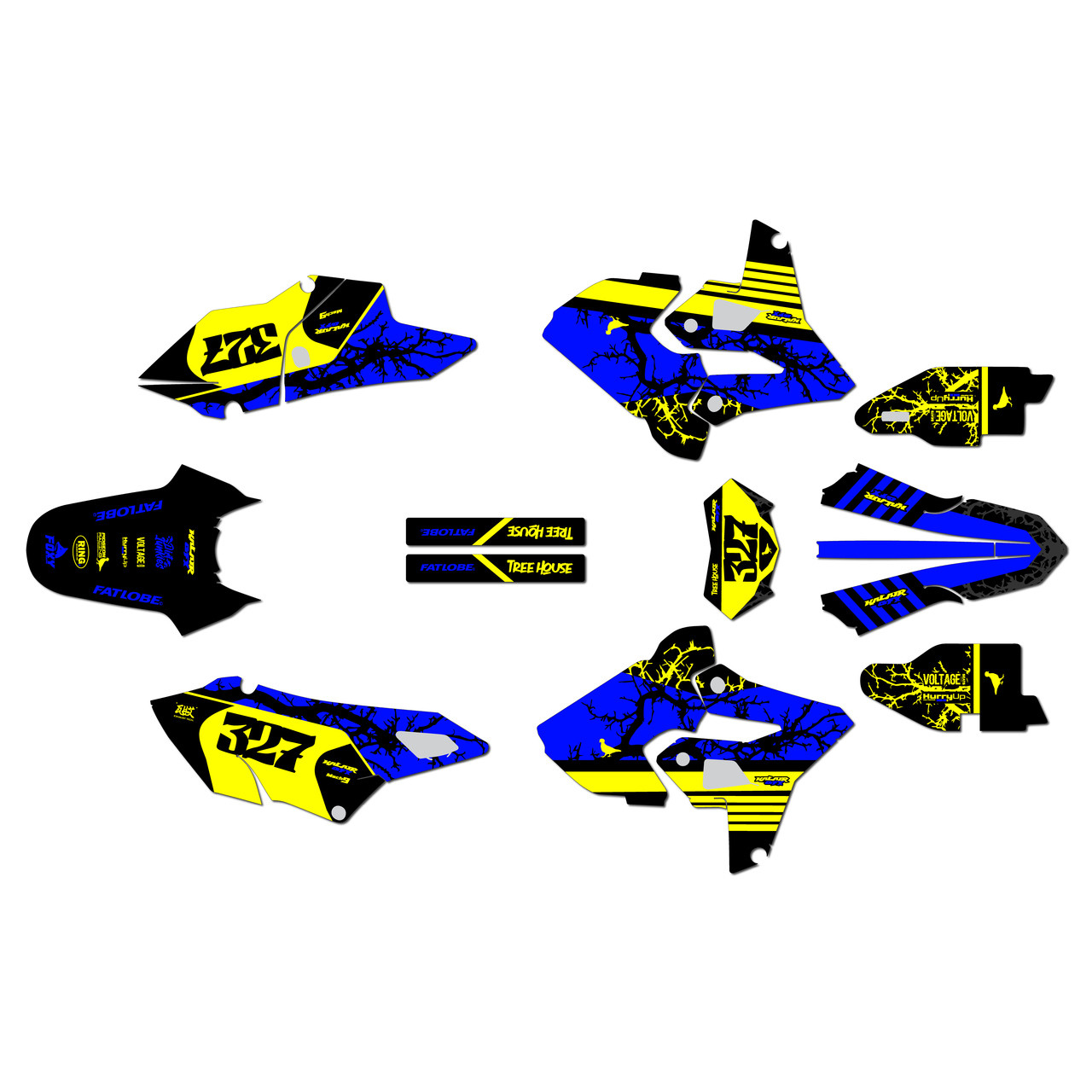 SUZUKI DRZ400P Graphics Kit (2000-2024) Rail | KalairGFX
