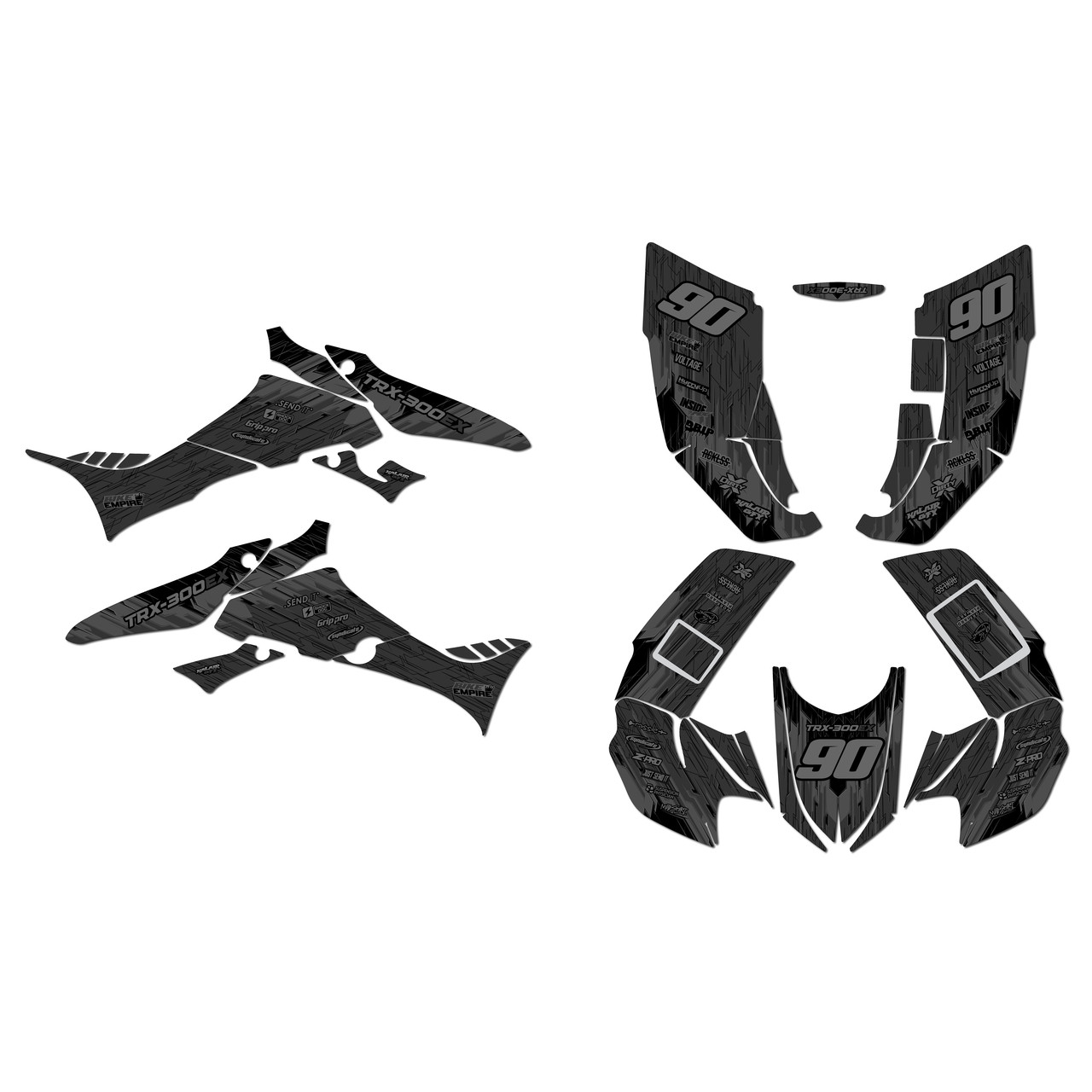 Honda TRX300EX Graphics Kit (2007-2013) Fracture | KalairGFX