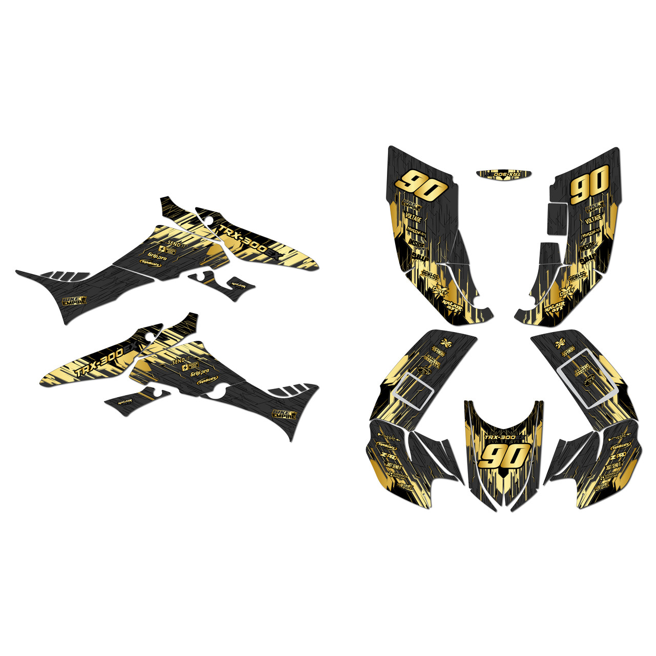 Honda TRX300EX Graphics Kit (2007-2013) Fracture | KalairGFX