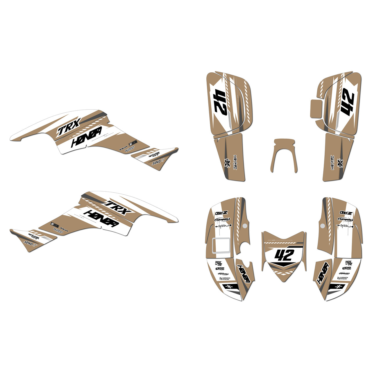 Honda TRX400EX Graphics Kit (2005-2007) Lethal | KalairGFX