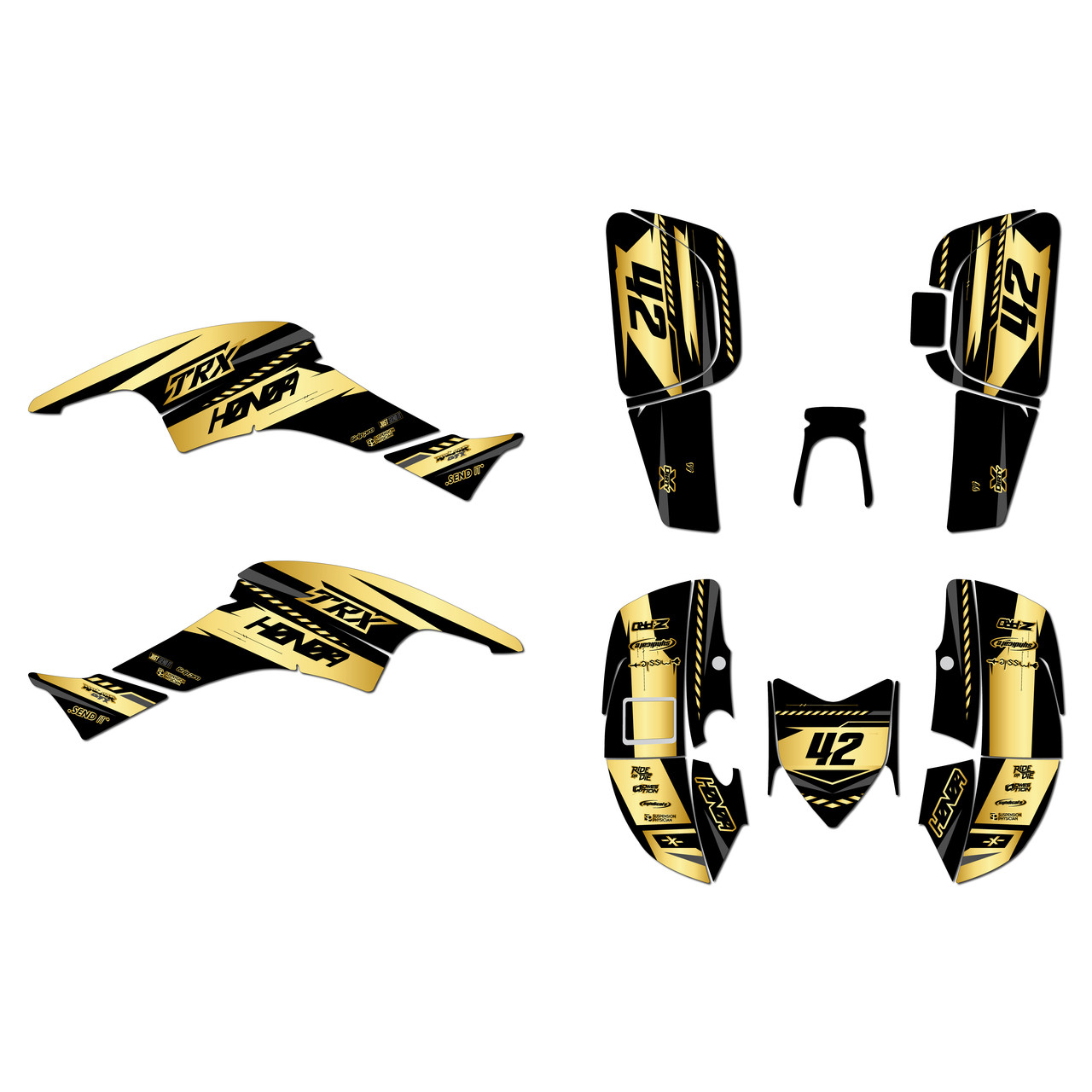 Honda TRX400EX Graphics Kit (2005-2007) Lethal | KalairGFX
