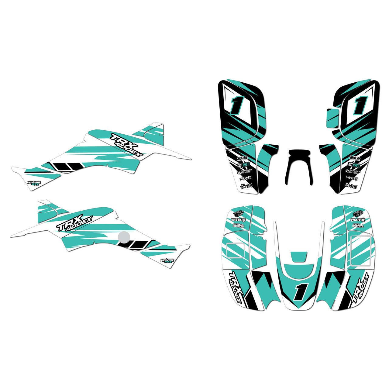 TRX - 美品 Honda TRX400EX Graphics Kit (1999-2004) Blazing | KalairGFX