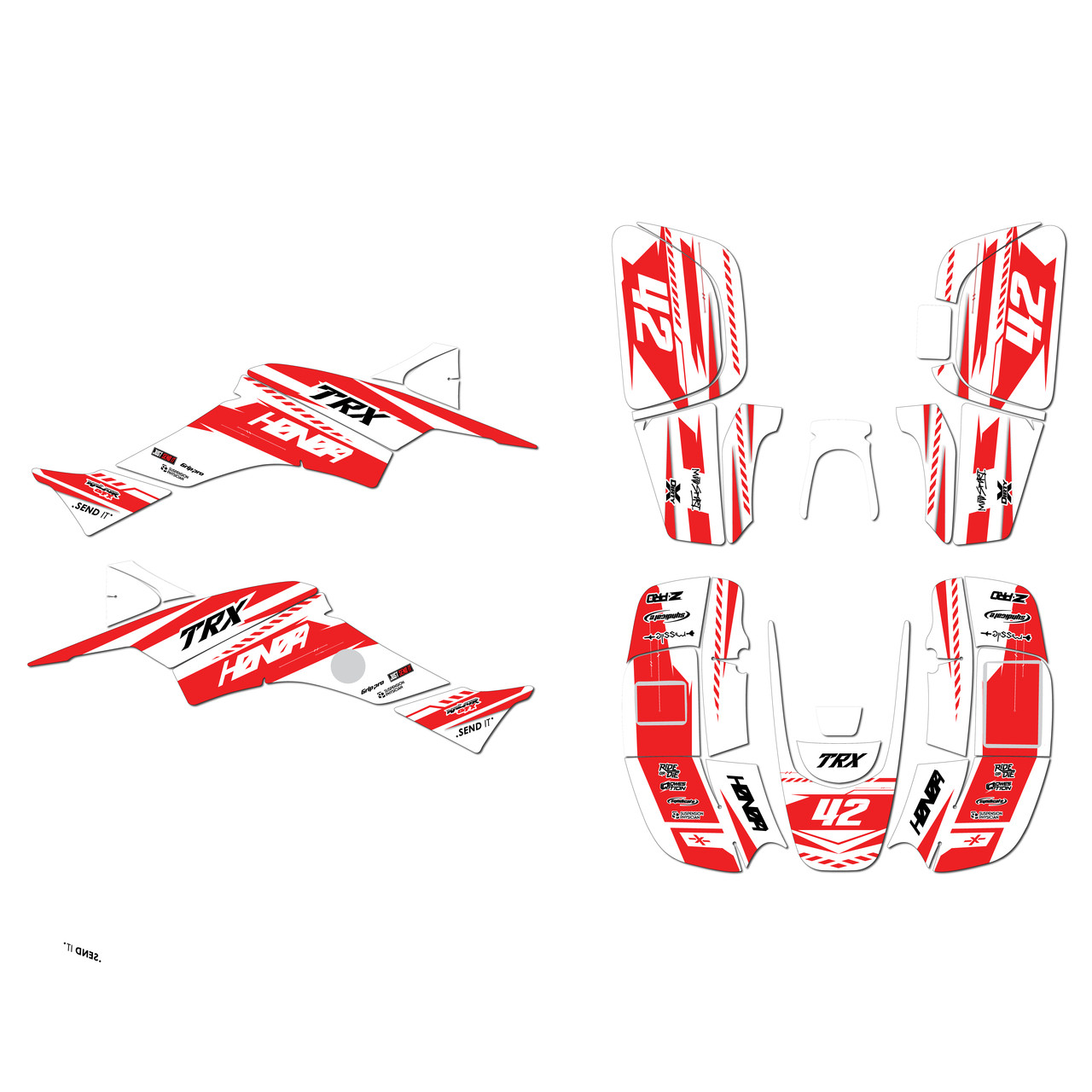 Honda TRX400EX Graphics Kit (1999-2004) Lethal | KalairGFX