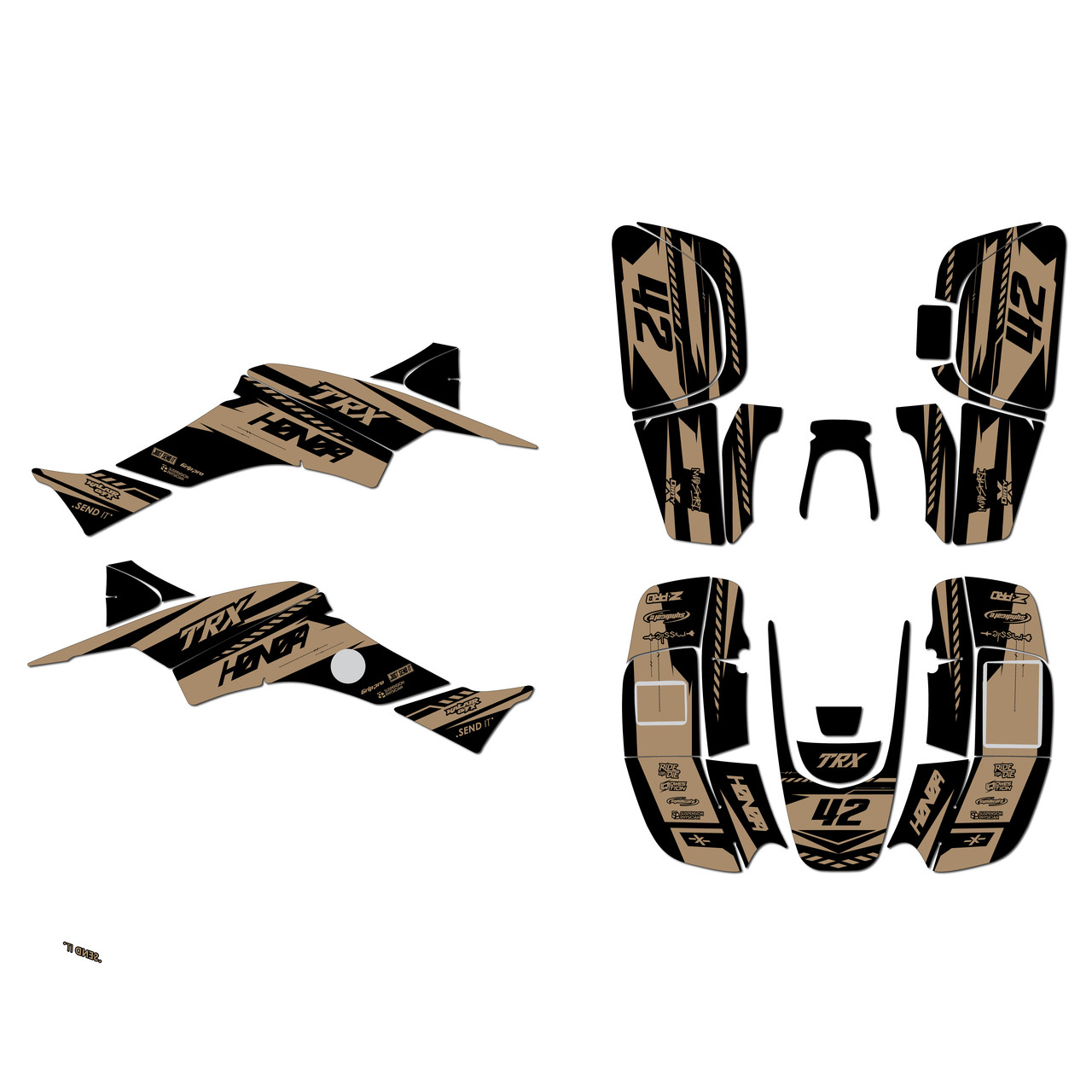 Honda TRX400EX Graphics Kit (1999-2004) Lethal | KalairGFX