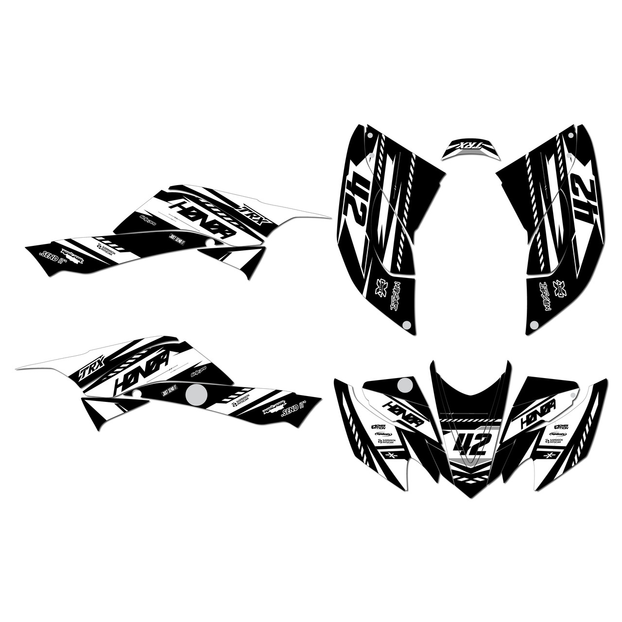 Honda TRX400EX Graphics Kit (2008-2016) Lethal | KalairGFX