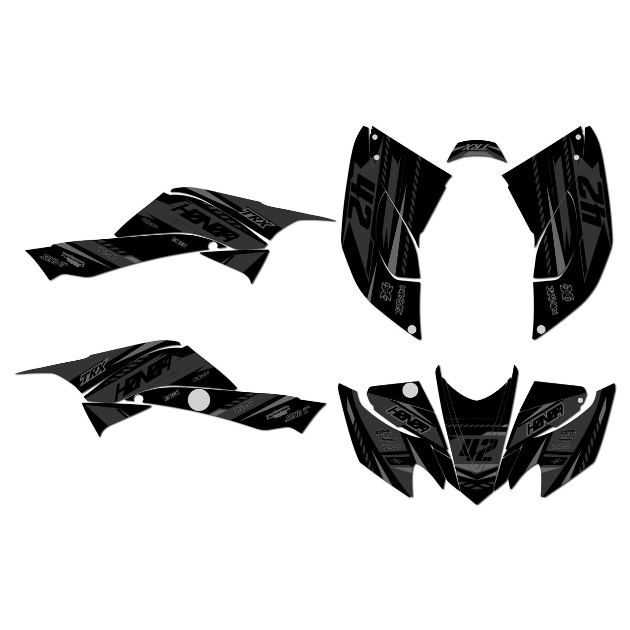 Honda TRX400EX Graphics Kit (2008-2016) Lethal | KalairGFX