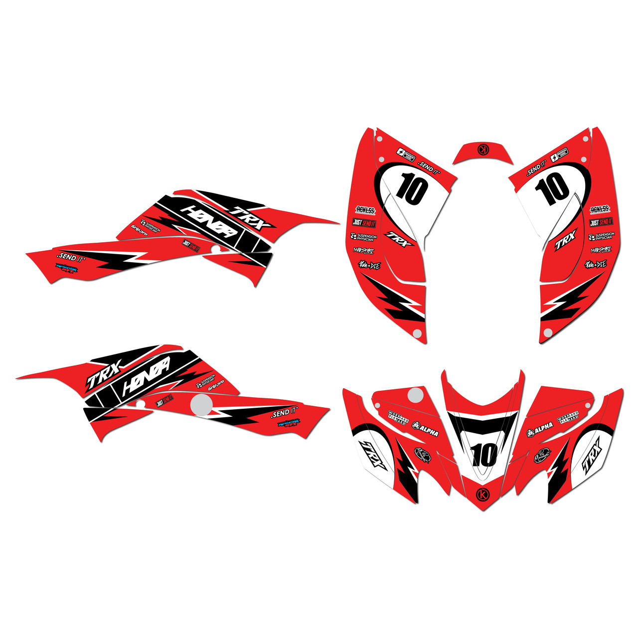 Honda TRX400EX Graphics Kit (2008-2016) Speed | KalairGFX