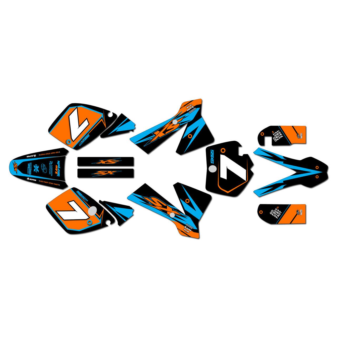 絵画 kt Ktm 65SX Graphics Kit (2002-2008) Bold | KalairGFX