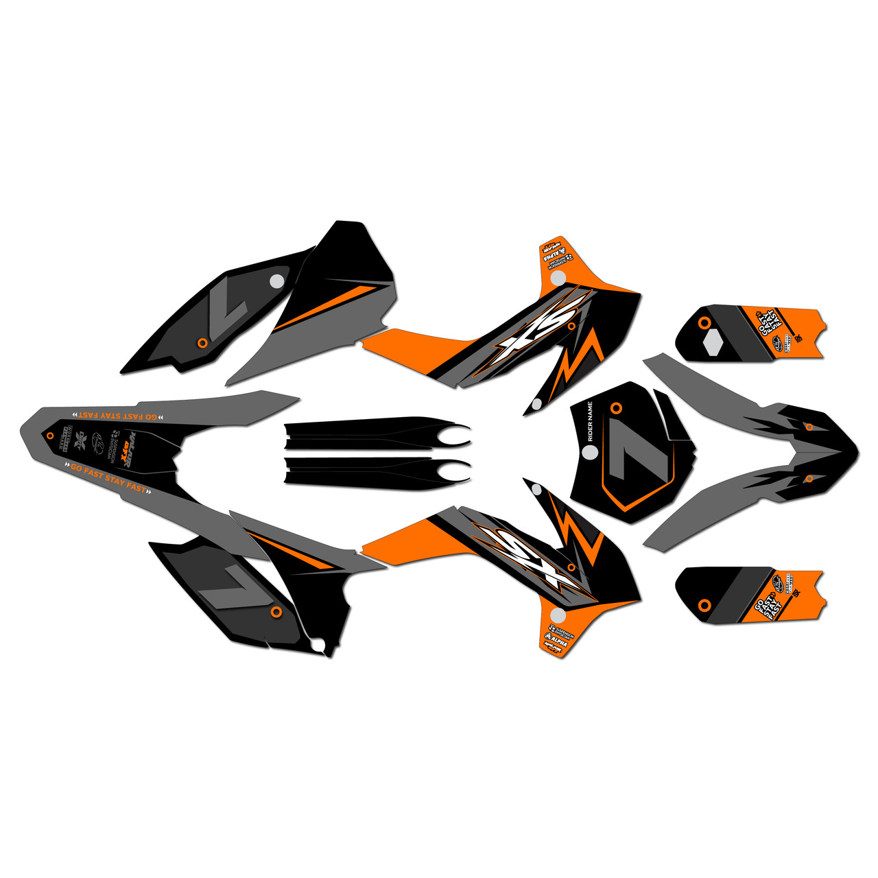 Ktm 85SX Graphics Kit (2015-2017) Bash | KalairGFX