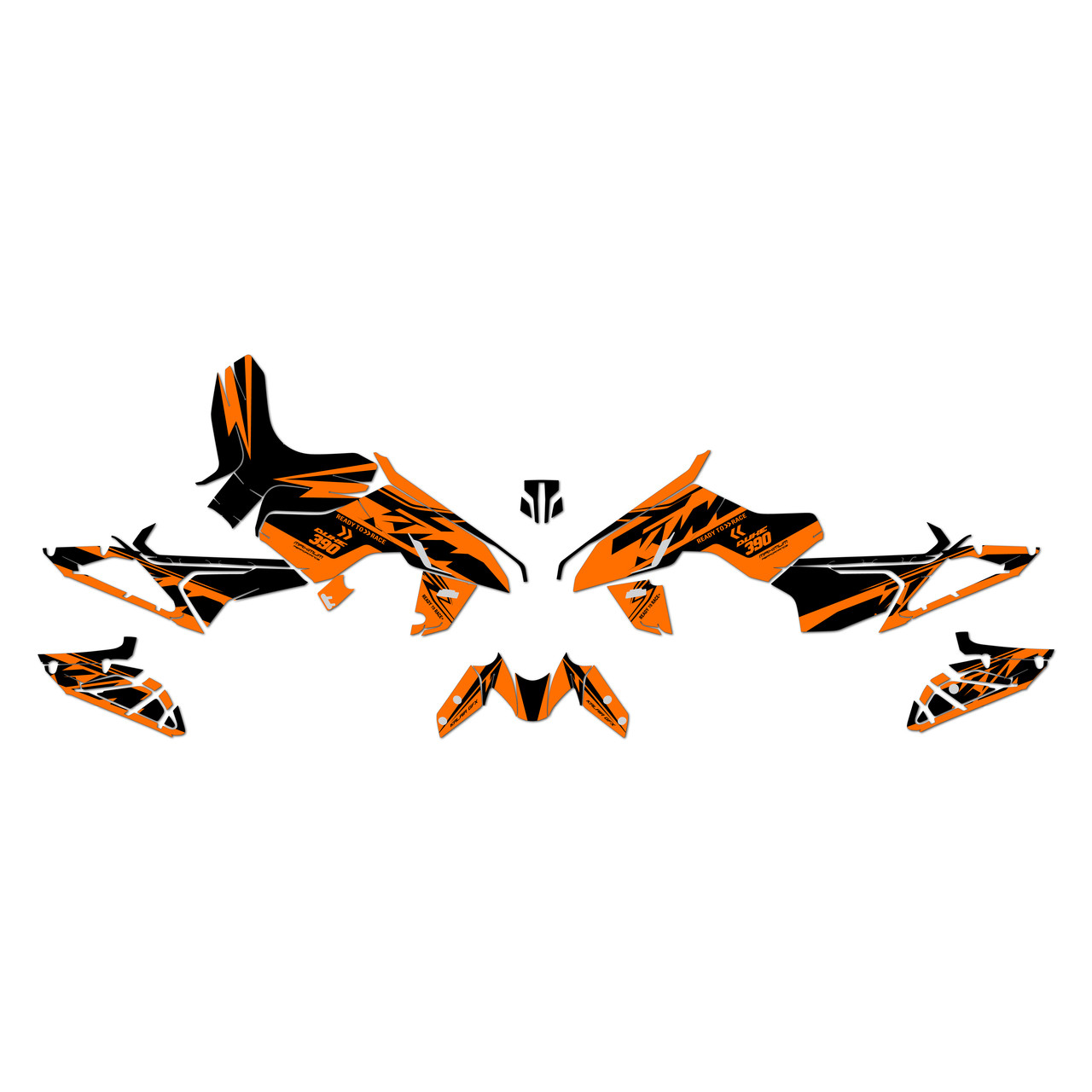Ktm DUKE 390 Graphics Kit (2024-2026) Swoosh | KalairGFX