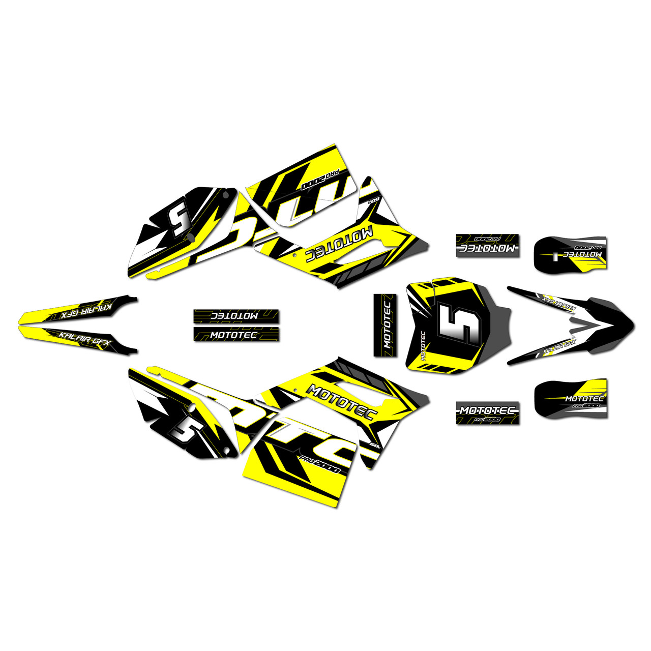 写真・グラフィック MOtika Mototec PRO 60V Graphics Kit (All years) Oem | KalairGFX