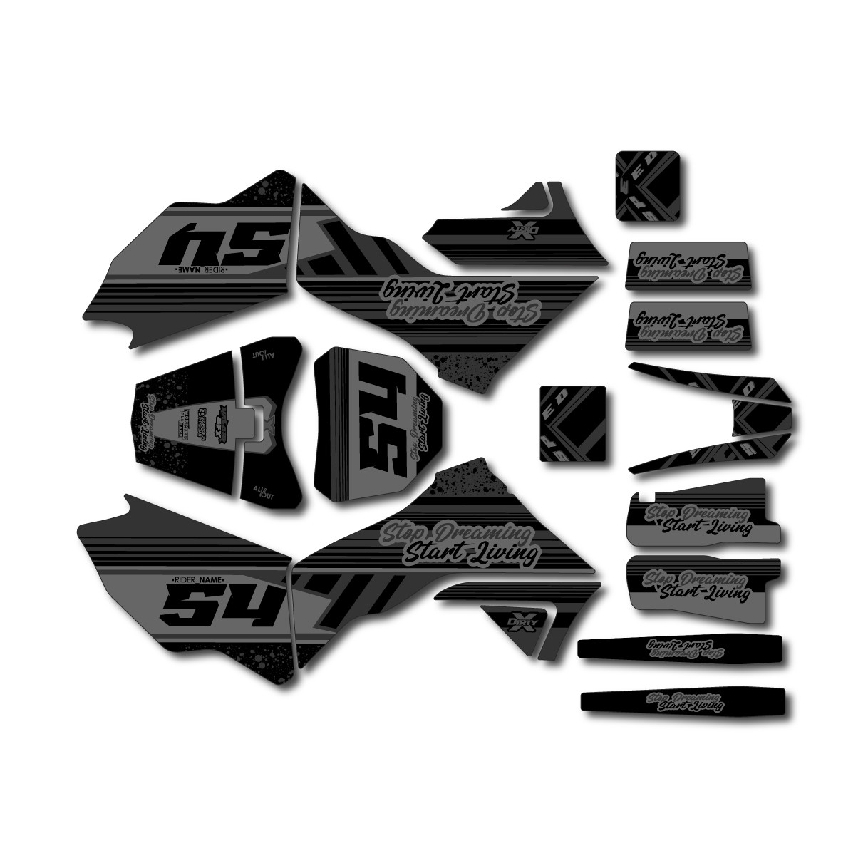 Losi PROMOTO-MX RC MOTORCYCLE DIRT BIKE Graphics Kit (All