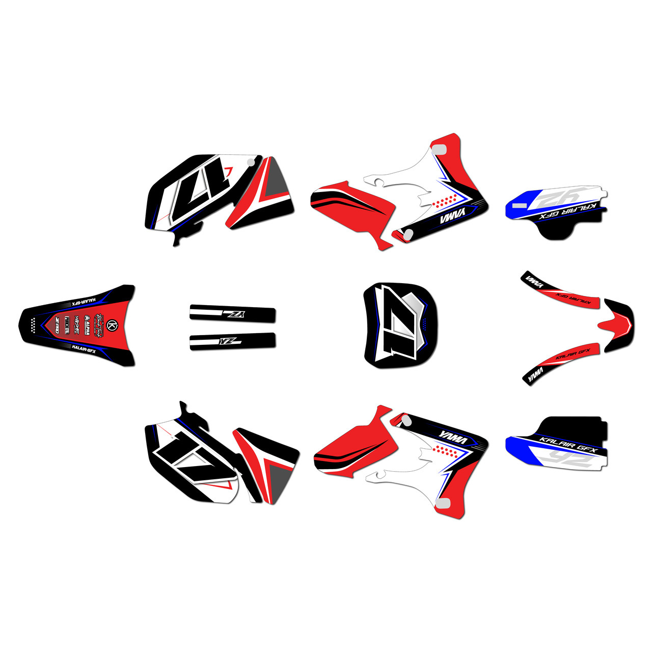 Yamaha YZ250F Graphics Kit (2003-2005) Stellar | KalairGFX