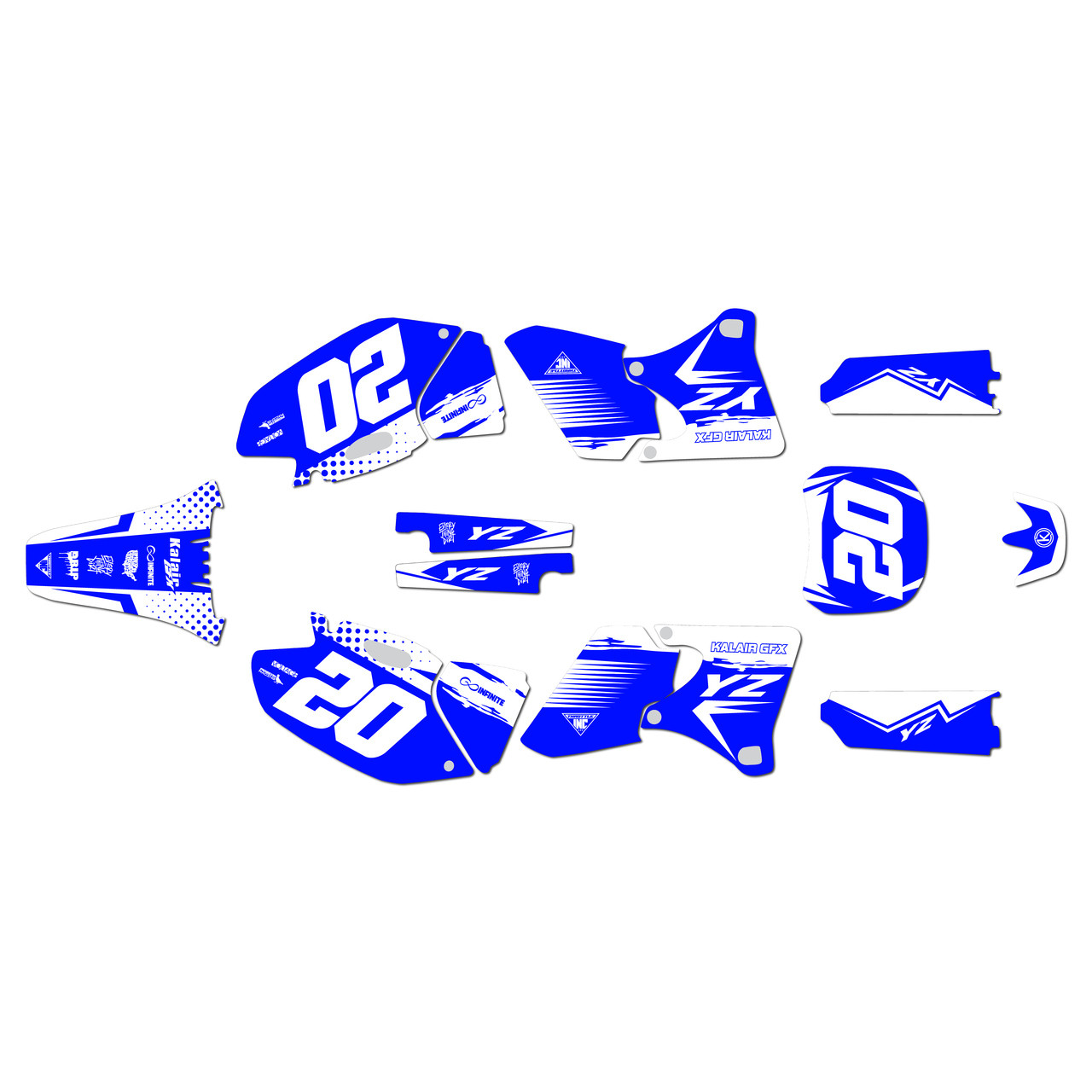 Yamaha YZ400F Graphics Kit (1998-2002) Spear | KalairGFX