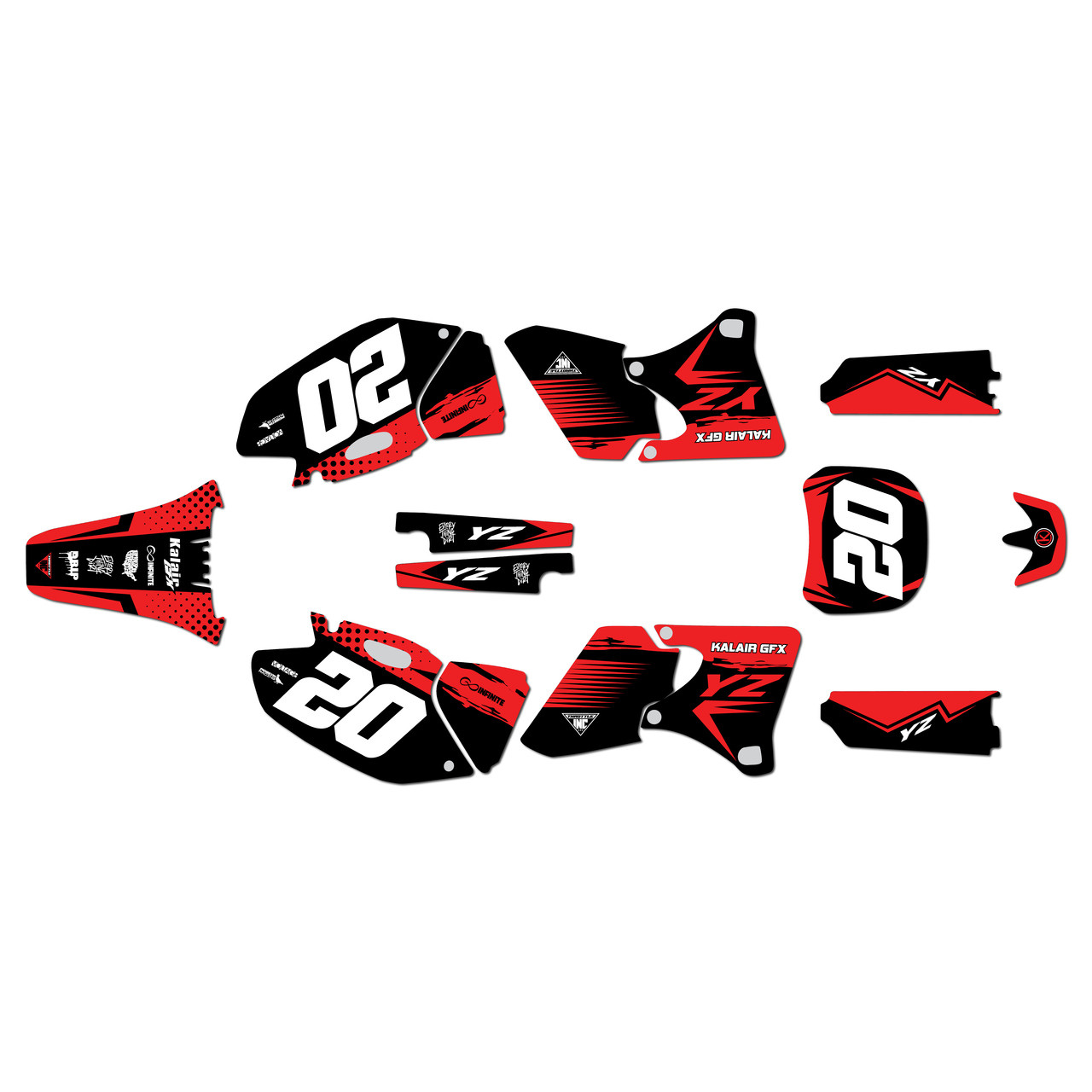 Yamaha YZ426F Graphics Kit (1998-2002) Spear | KalairGFX