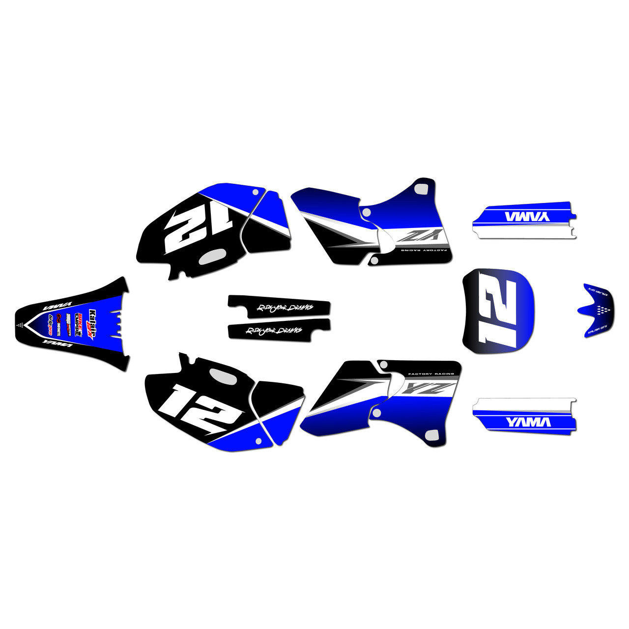 Yamaha YZ426F Graphics Kit (1998-2002) Vendetta | KalairGFX