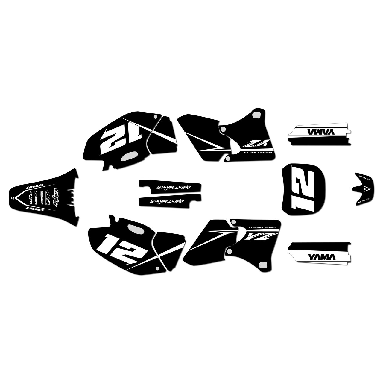 Yamaha YZ426F Graphics Kit (1998-2002) Vendetta | KalairGFX
