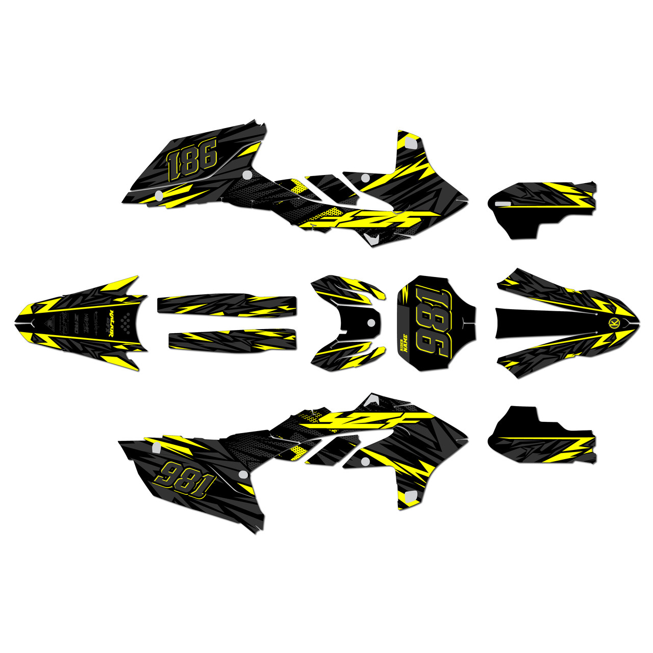Yamaha YZ250F Graphics Kit (2024-2026) Twitch | KalairGFX