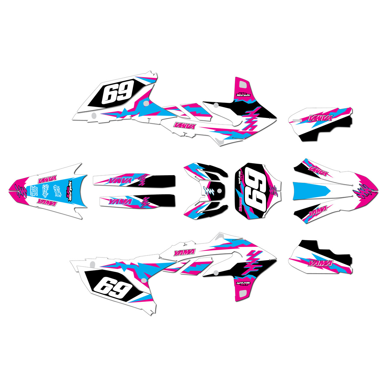 Yamaha YZ250F Graphics Kit (2024-2026) Vintage | KalairGFX