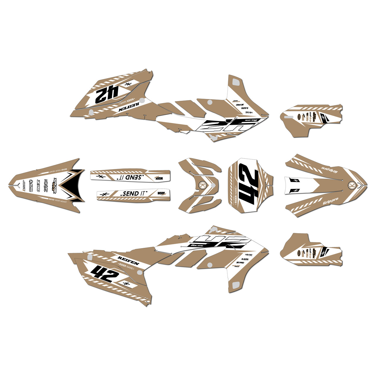 Yamaha YZ250FX Graphics Kit (2025-2026) Lethal | KalairGFX