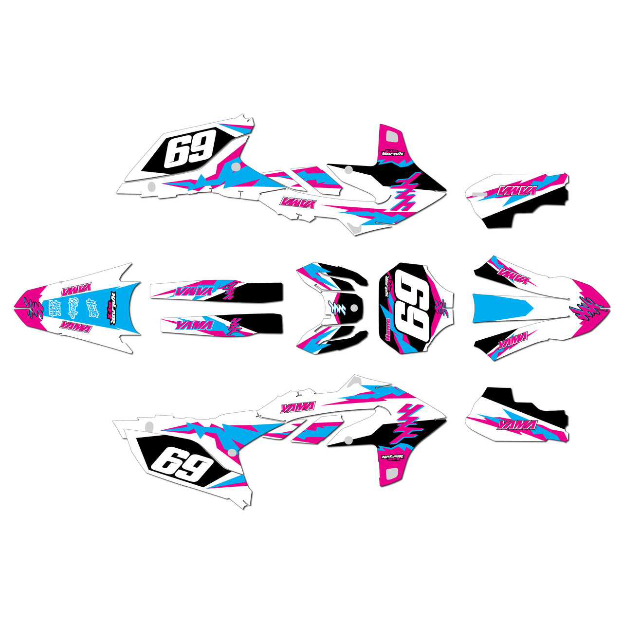 Yamaha YZ450FX Graphics Kit (2024-2026) Vintage | KalairGFX
