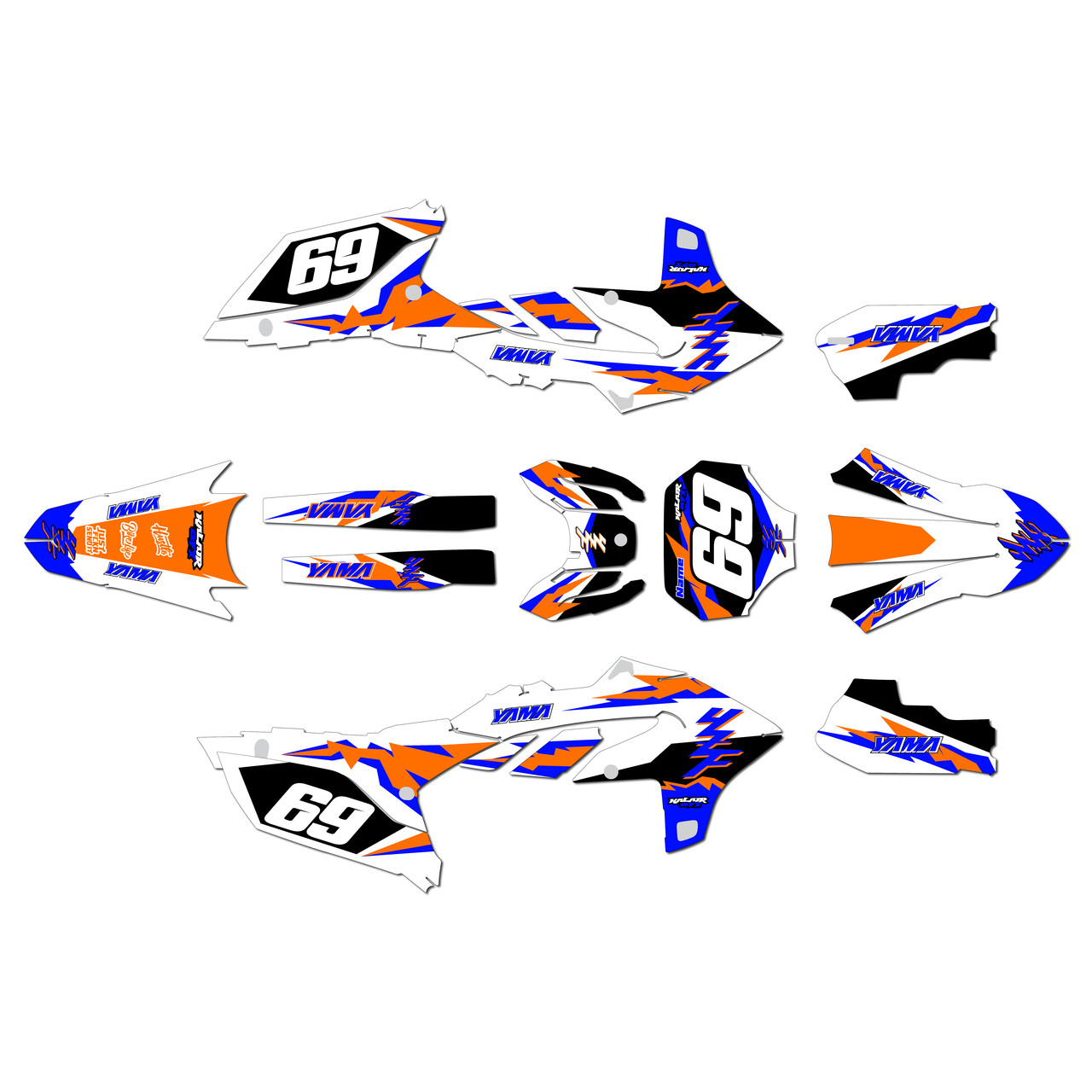 Yamaha YZ450FX Graphics Kit (2024-2026) Vintage | KalairGFX