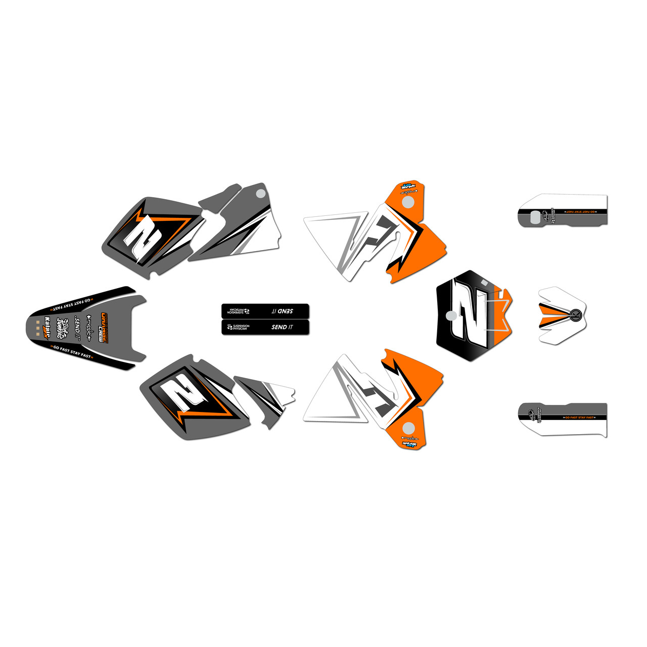 KTM 300 EXC Graphics Kit (1998-2000) Razor | KalairGFX