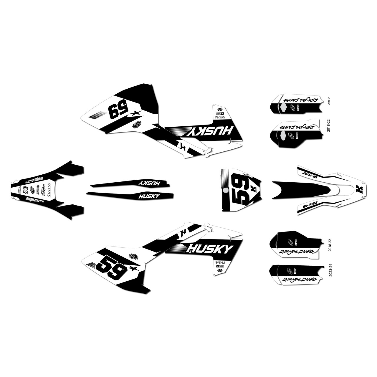 Husqvarna TC85 Graphics Kit (2023-2024) Fh | KalairGFX