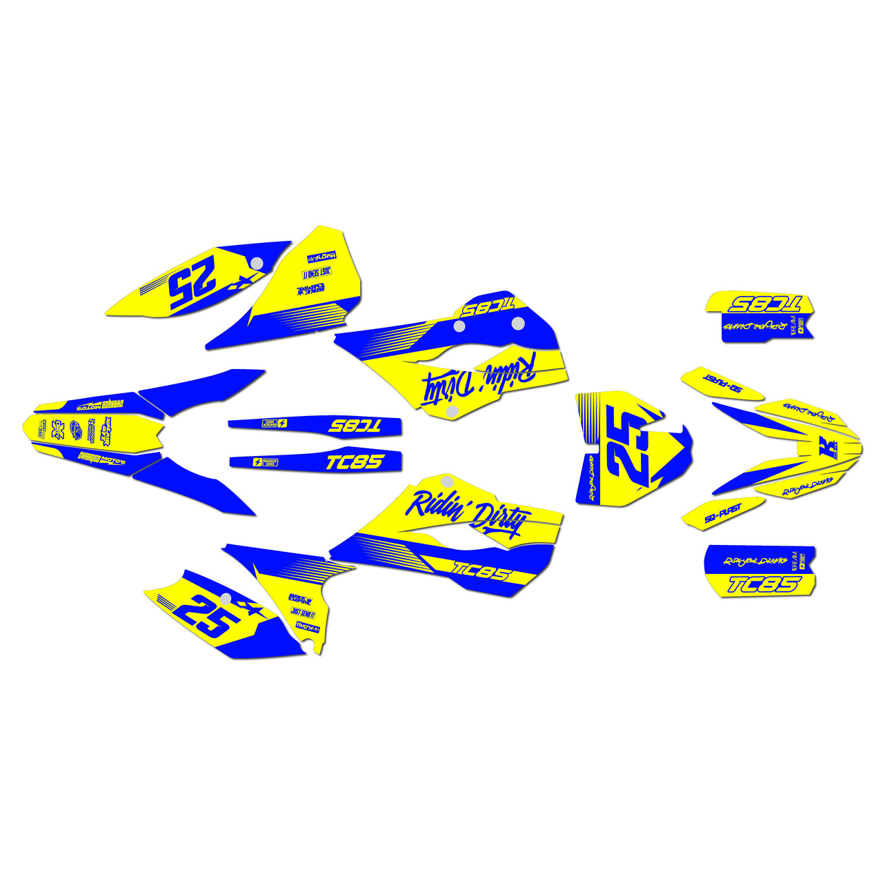 Husqvarna TC85 Graphics Kit (2015-2017) Swift | KalairGFX