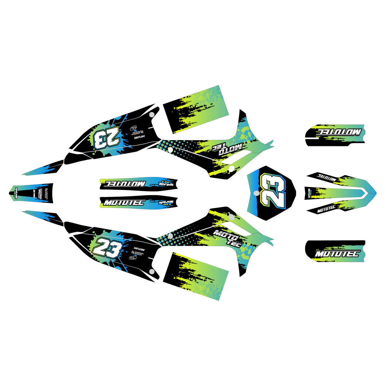 Mototec PRO 72V 8000W Graphics Kit (All years) Splash |