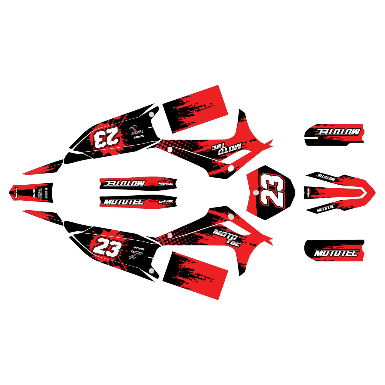 Mototec PRO 72V 8000W Graphics Kit (All years) Splash |