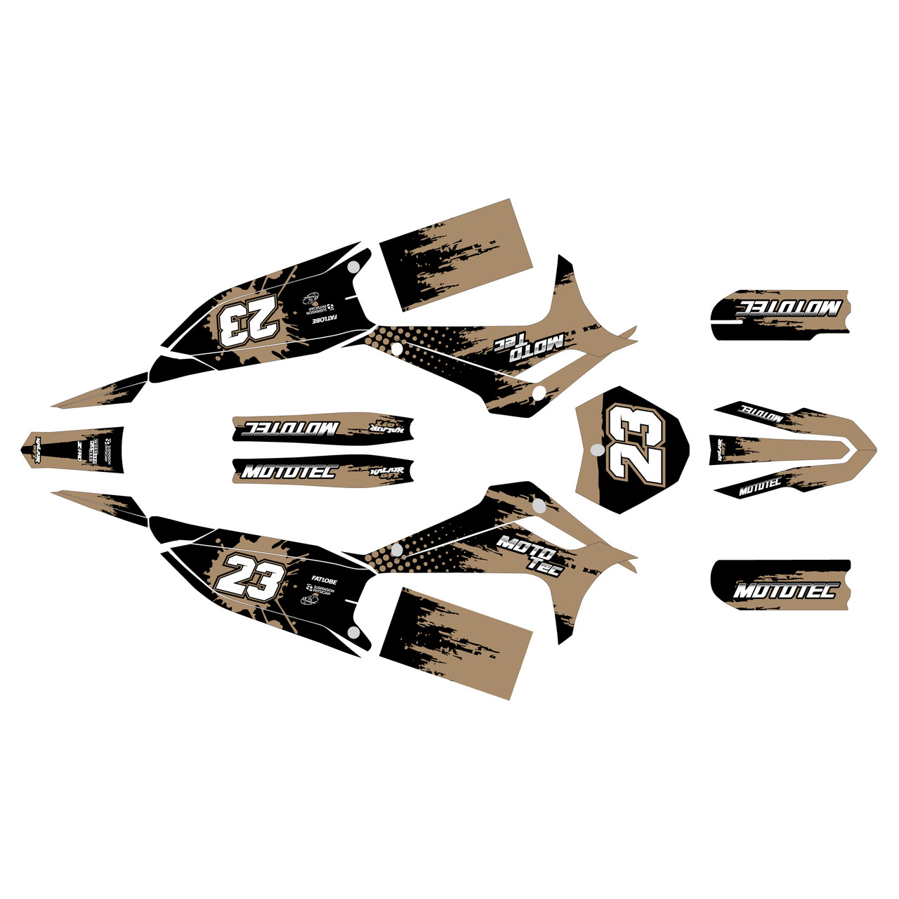 写真・グラフィック MOtika Mototec PRO 72V 8000W Graphics Kit (All years) Splash |