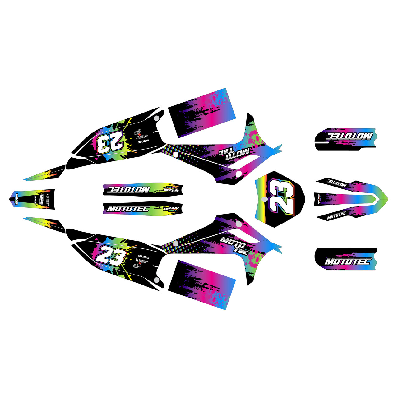 Mototec PRO 72V 8000W Graphics Kit (All years) Splash |
