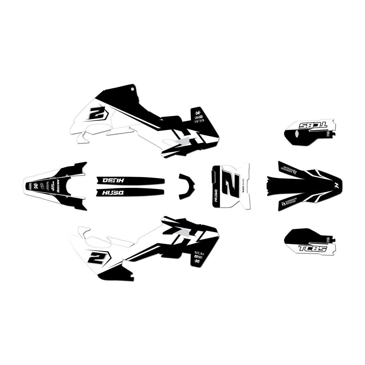 Husqvarna TC85 Graphics Kit (2025-2026) Wicked | KalairGFX