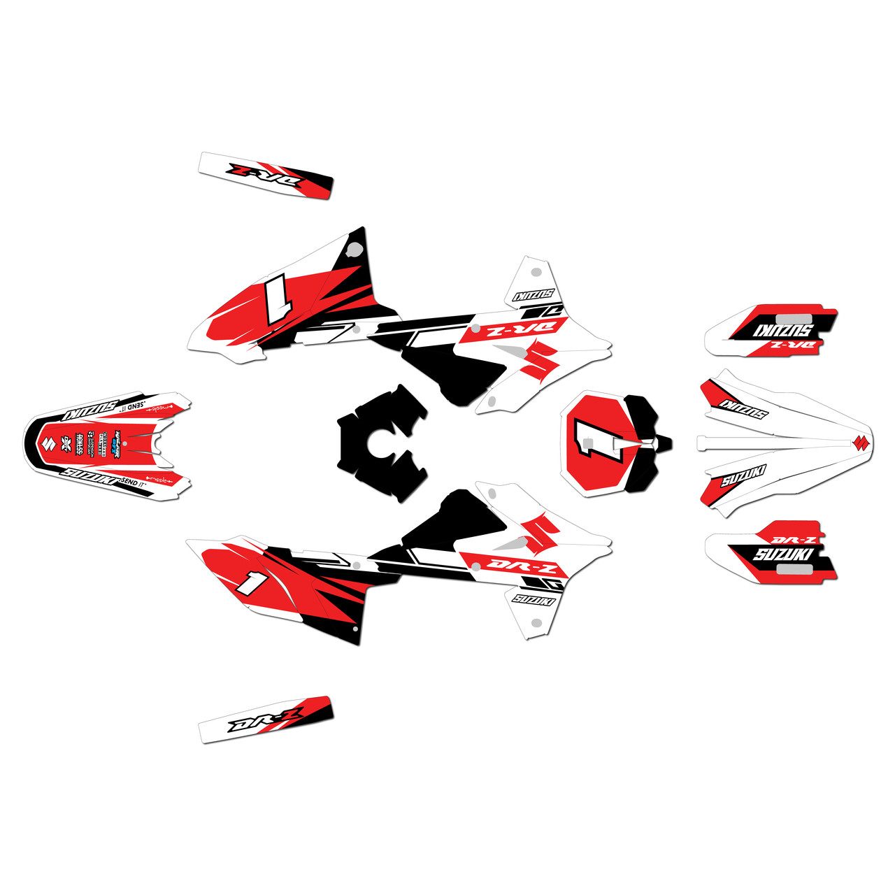 Suzuki DR-Z4S Graphics Kit (2025+) Blaze | KalairGFX