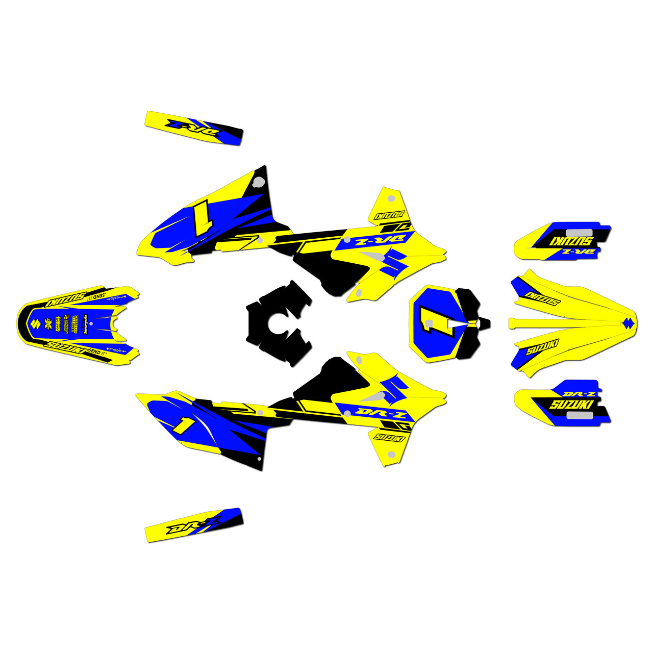 Suzuki DR-Z4S Graphics Kit (2025+) Blaze | KalairGFX