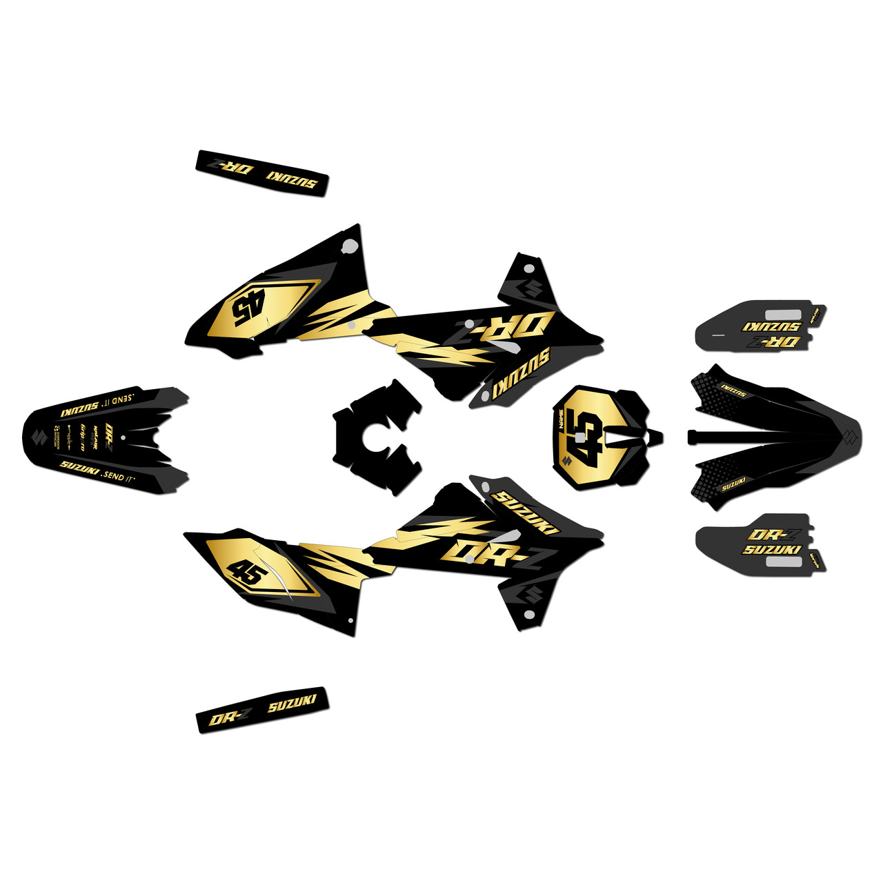 ’s Effects PHOTORIS Suzuki DR-Z4S Graphics Kit (2025+) Division | KalairGFX