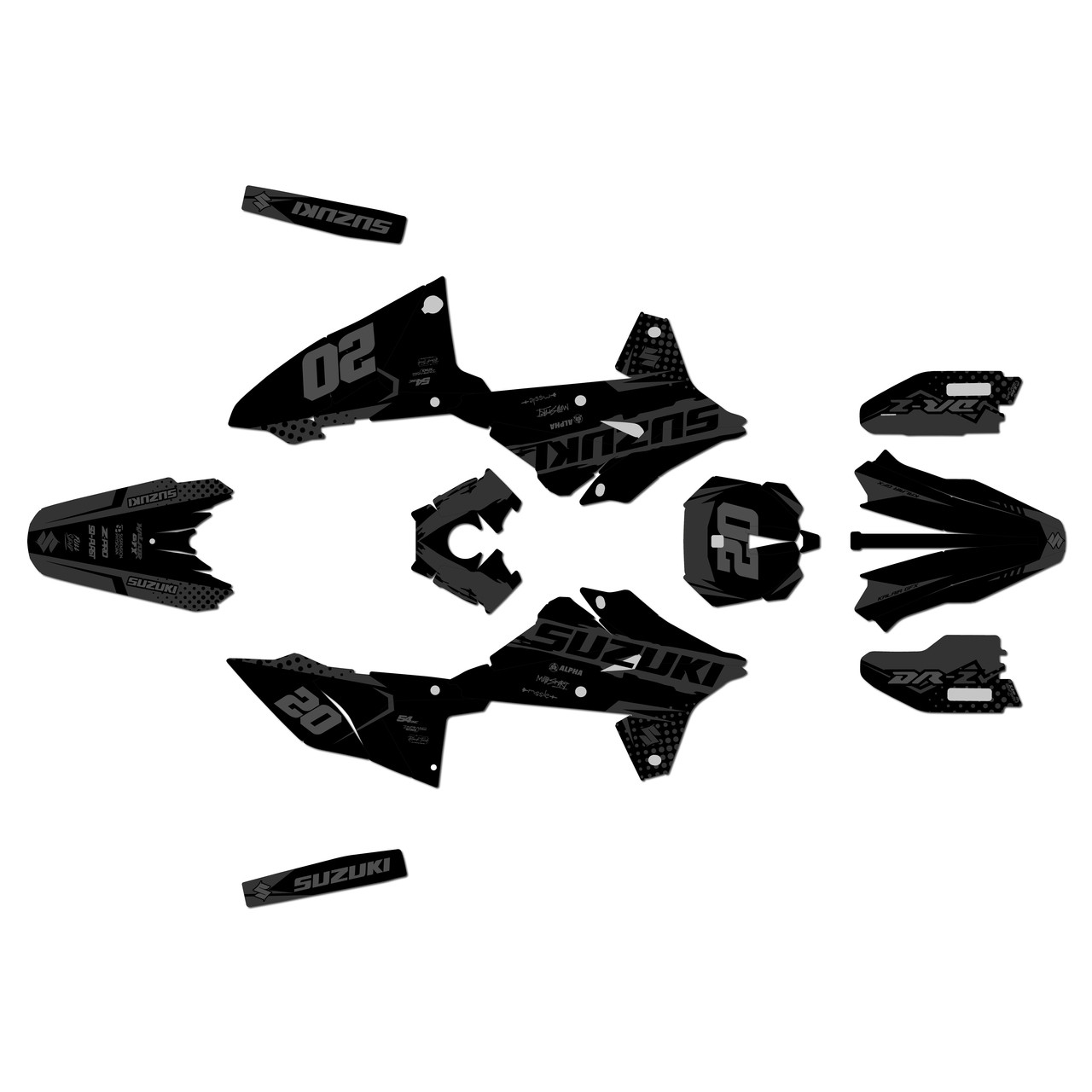 Suzuki DRZ4SM Graphics Kit (2025+) Spear | KalairGFX