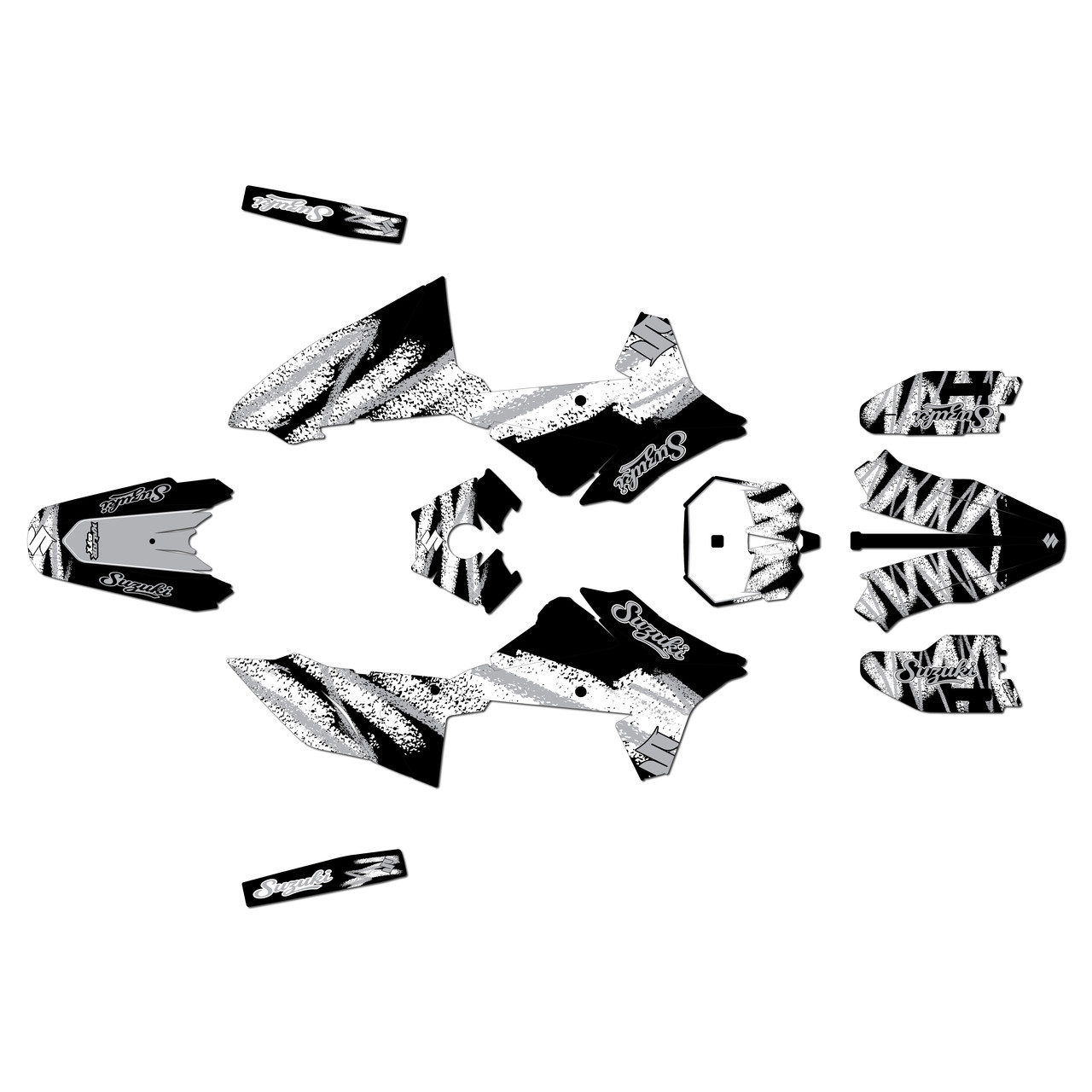 【ステッカー4種セット】GP2025、WCS2025、GP2026 ステッカー Suzuki DR-Z4S Graphics Kit (2025+) Whiplash | KalairGFX