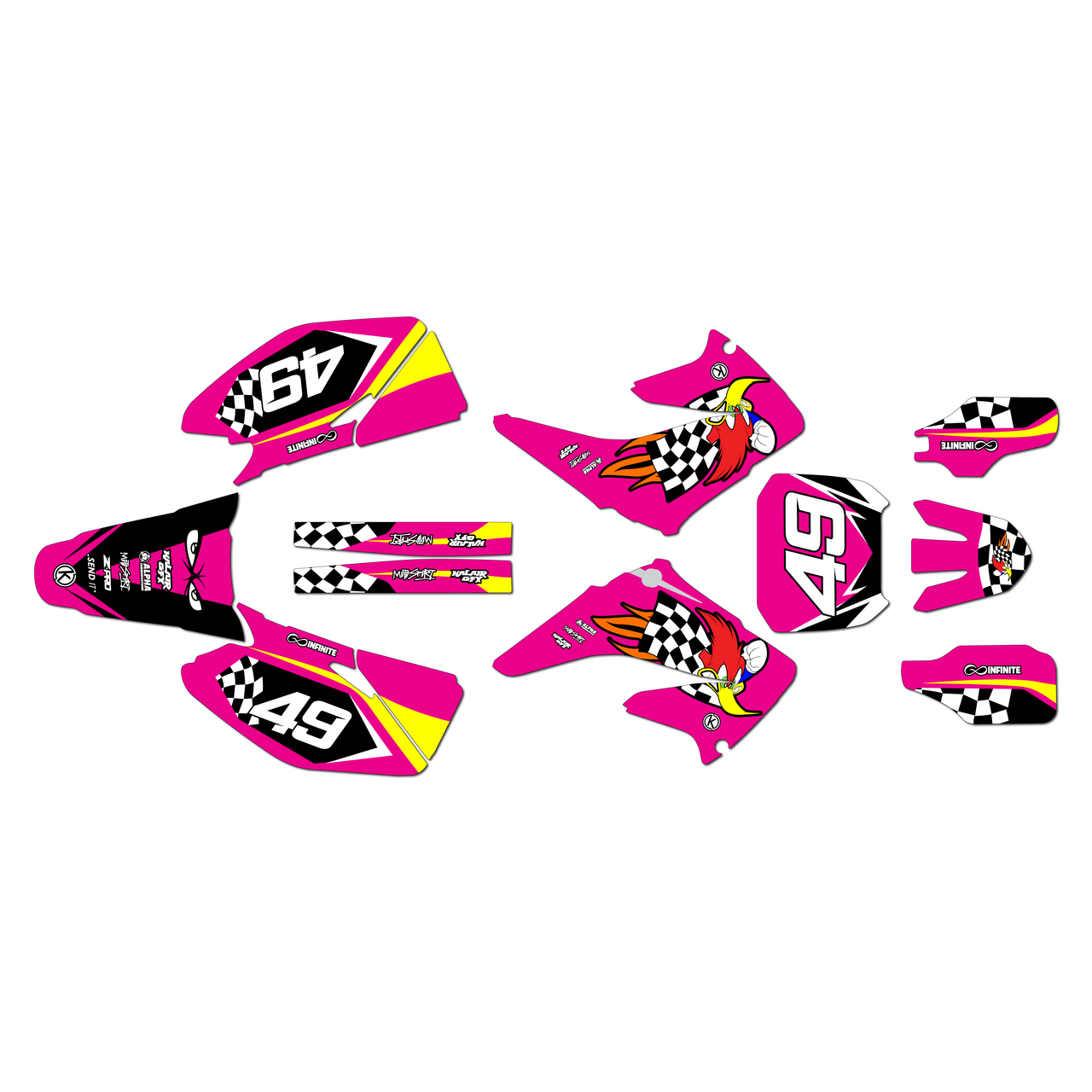 Honda CR125 Graphics Kit (2002-2003) Pecker | KalairGFX